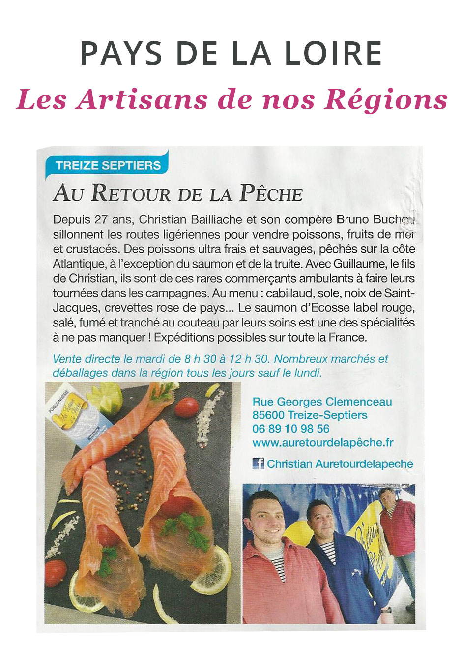 article Au Retour de la Pêche - Paris Match